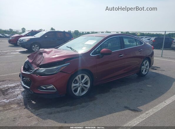 1G1BG5SM7G7307791 2016 CHEVROLET CRUZE Red Vista tres cuartos delantera izquierda