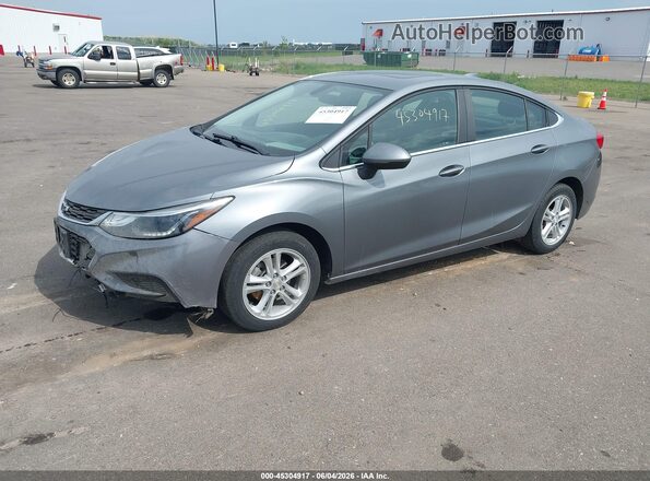 1G1BH5SE7J7128700 2018 CHEVROLET CRUZE Gray Առջևի ձախ երեք քառորդ տեսարան