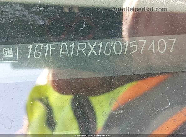 1G1FA1RX1G0157407 2016 CHEVROLET CAMARO Gray Вид підкапотного простору