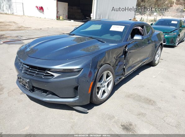 1G1FB1RS3M0107797 2021 CHEVROLET CAMARO Gray Vista tres cuartos delantera izquierda