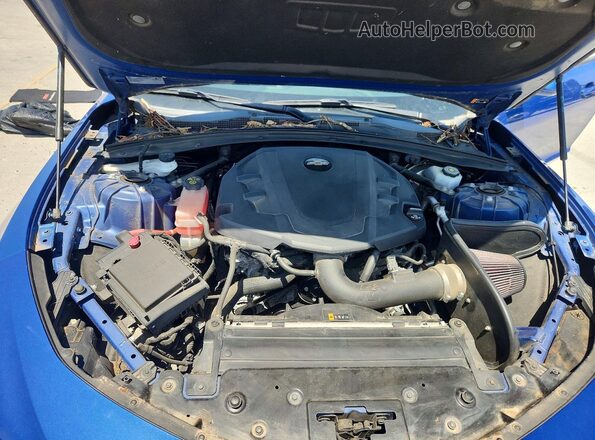 1G1FB1RS5K0152964 2019 CHEVROLET CAMARO Blue Widok wnętrza z tyłu