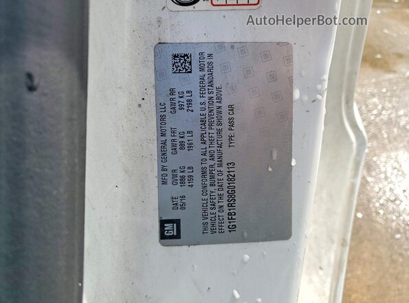 1G1FB1RS8G0182113 2016 CHEVROLET CAMARO White 
