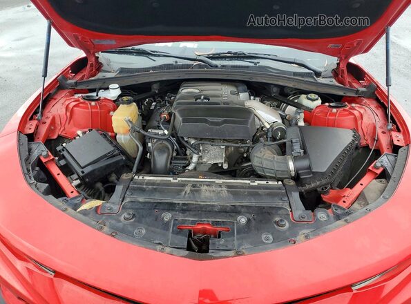 1G1FB1RX2J0101495 2018 CHEVROLET CAMARO Red უკანა სალონის ხედი