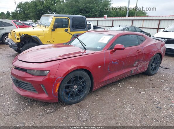 1G1FB1RX6J0142633 2018 CHEVROLET CAMARO Темно-бордовый Передняя левая четверть