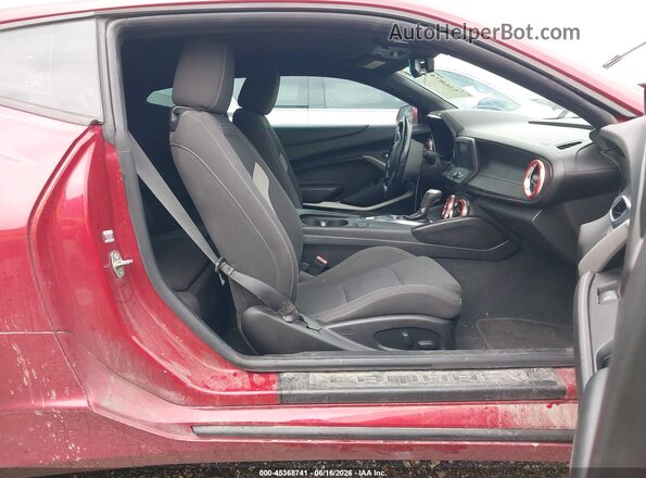 1G1FB1RX6J0142633 2018 CHEVROLET CAMARO Темно-бордовый Вид салона спереди