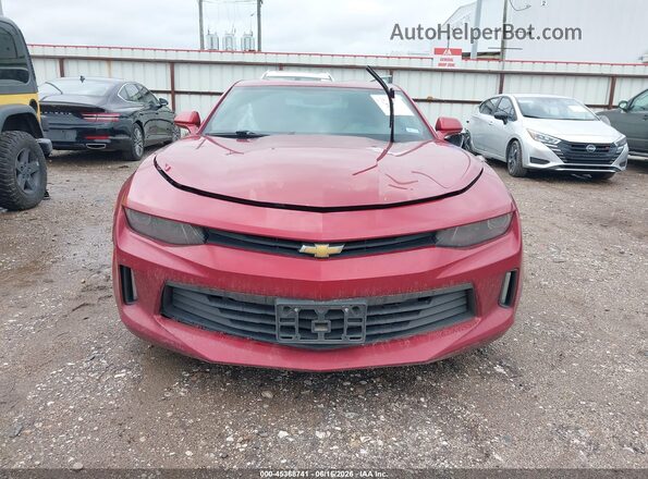1G1FB1RX6J0142633 2018 CHEVROLET CAMARO Темно-бордовый Вид щитка приборов