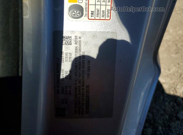 1G1FB3DS2J0126176 2018 CHEVROLET CAMARO Silver Շարժիչի բաժամունքի տեսք