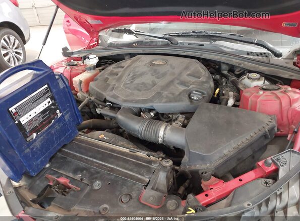 1G1FB3DS4J0114871 2018 CHEVROLET CAMARO Красный Вид сзади