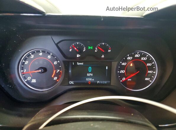 1G1FB3DS4J0151077 2018 CHEVROLET CAMARO Maroon Instrument cluster view