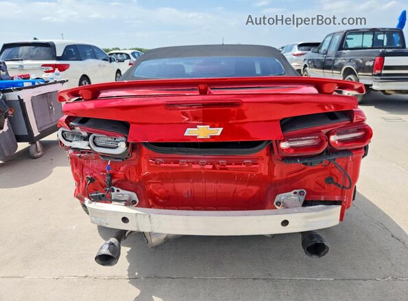 1G1FB3DS4L0105428 2020 CHEVROLET CAMARO Red უკანა ხედი