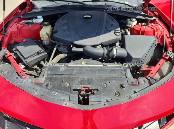 1G1FB3DS4L0105428 2020 CHEVROLET CAMARO Red უკანა სალონის ხედი