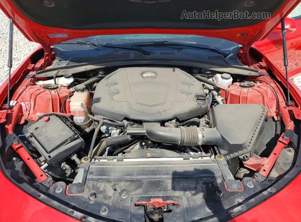 1G1FB3DS4R0112419 2024 CHEVROLET CAMARO Red Rear interior view