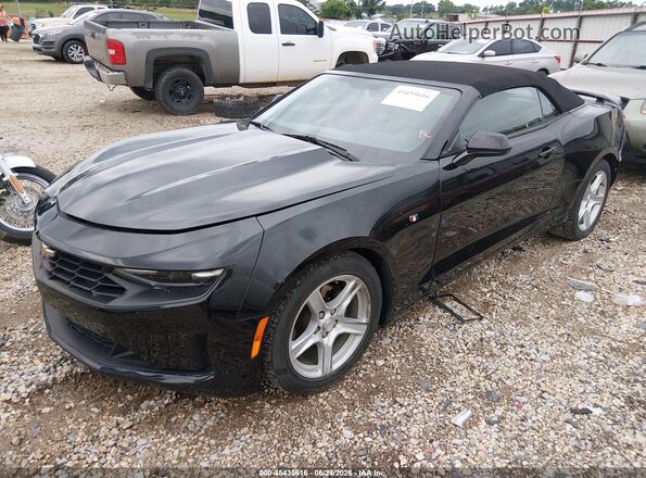 1G1FB3DS7L0113992 2020 CHEVROLET CAMARO Black Առջևի ձախ երեք քառորդ տեսարան