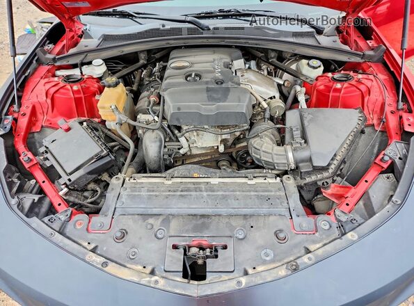 1G1FB3DX2J0156029 2018 CHEVROLET CAMARO Red Rear interior view