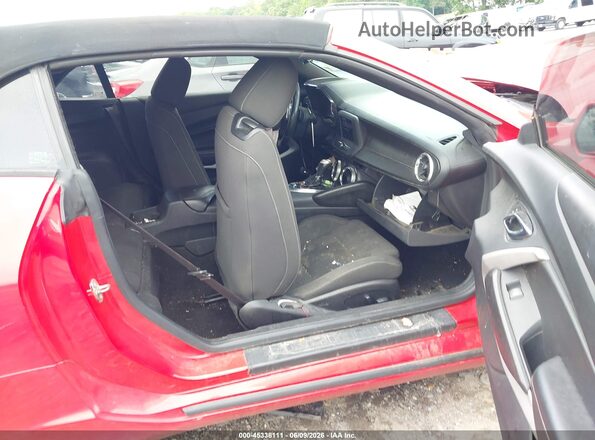 1G1FB3DX5L0124422 2020 CHEVROLET CAMARO Красный Вид салона спереди