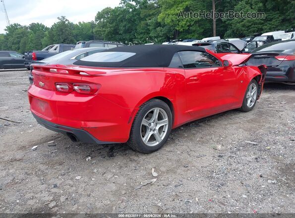 1G1FB3DX5L0124422 2020 CHEVROLET CAMARO Красный Задняя правая четверть