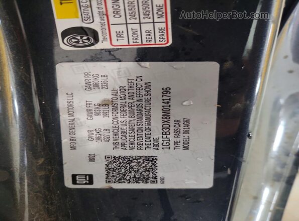 1G1FB3DX8M0141796 2021 CHEVROLET CAMARO Charcoal 