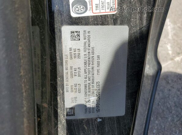 1G1FD1RS2G0127375 2016 CHEVROLET CAMARO Black 