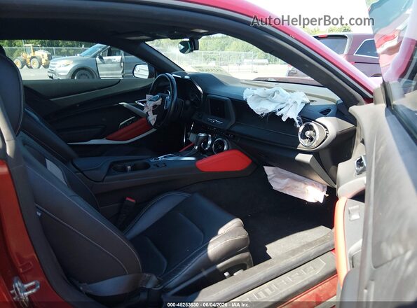 1G1FD1RS4M0141063 2021 CHEVROLET CAMARO Red Front interior view