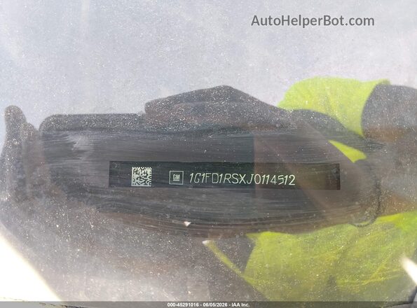 1G1FD1RSXJ0114512 2018 CHEVROLET CAMARO White Շարժիչի բաժամունքի տեսք