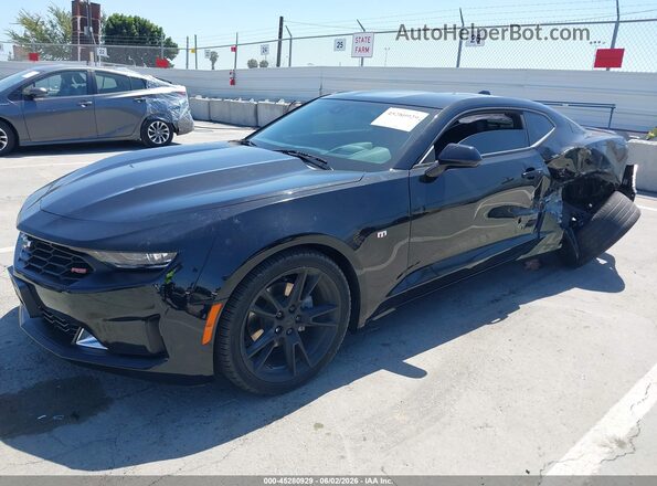 1G1FD1RSXM0101537 2021 CHEVROLET CAMARO Black Առջևի ձախ երեք քառորդ տեսարան
