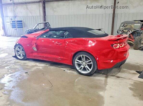 1G1FD3DS8K0155077 2019 CHEVROLET CAMARO Red Trasero izquierdo