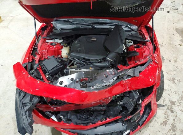 1G1FD3DS8K0155077 2019 CHEVROLET CAMARO Red Vista interior trasera