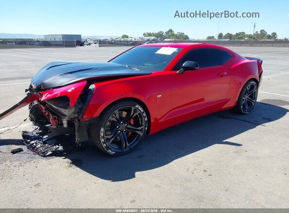 1G1FE1R73J0128079 2018 CHEVROLET CAMARO Red Առջևի ձախ երեք քառորդ տեսարան