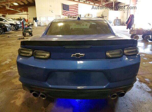 1G1FE1R73K0109906 2019 CHEVROLET CAMARO Blue Rear view
