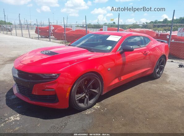 1G1FF1R72K0143641 2019 CHEVROLET CAMARO Red Առջևի ձախ երեք քառորդ տեսարան