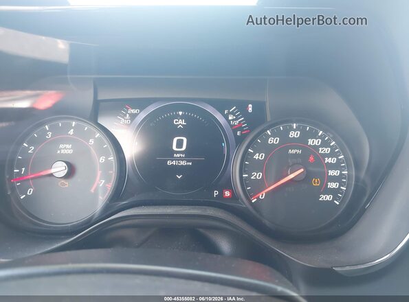 1G1FF1R72K0143641 2019 CHEVROLET CAMARO Red Հետևի նստատեղերի տեսք