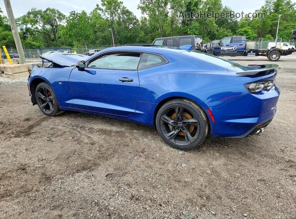 1G1FF1R72M0100985 2021 CHEVROLET CAMARO Blue Trasero izquierdo