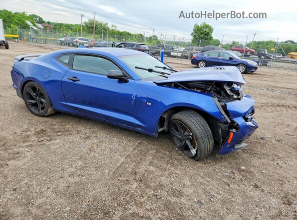 1G1FF1R72M0100985 2021 CHEVROLET CAMARO Blue Delantero derecho