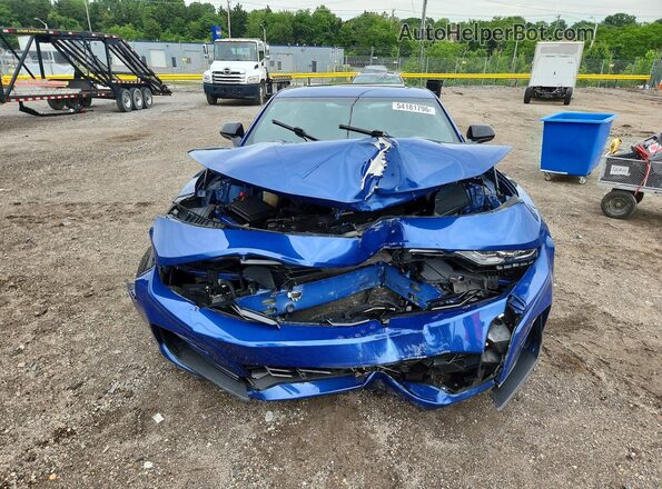 1G1FF1R72M0100985 2021 CHEVROLET CAMARO Blue Vista frontal