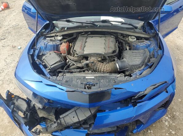 1G1FF1R74G0193335 2016 CHEVROLET CAMARO Blue Вид задньої частини салону