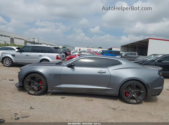 1G1FF1R74M0131879 2021 CHEVROLET CAMARO Gray უკანა სალონის ხედი