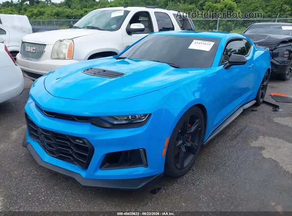 1G1FF1R75P0155970 2023 CHEVROLET CAMARO Blue წინა მარცხენა ხედი სამი მეოთხედიდან