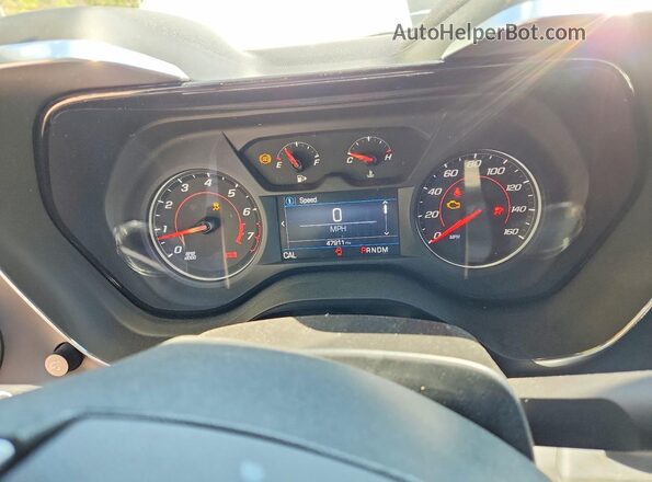 1G1FF1R77L0135987 2020 CHEVROLET CAMARO White Instrument cluster view