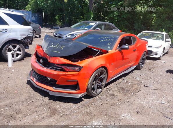 1G1FF1R7XM0129912 2021 CHEVROLET CAMARO Orange Vista tres cuartos delantera izquierda