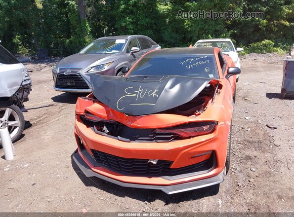 1G1FF1R7XM0129912 2021 CHEVROLET CAMARO Orange Vista del cuadro de instrumentos