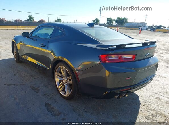 1G1FH1R72J0116688 2018 CHEVROLET CAMARO Серый Задняя левая четверть