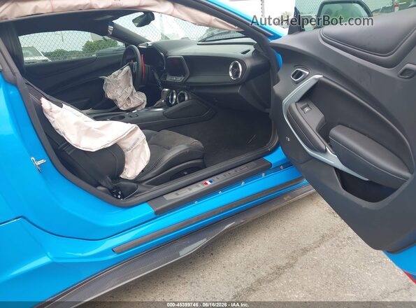 1G1FH1R74N0134759 2022 CHEVROLET CAMARO Blue Սալոնի դիմացի տեսք