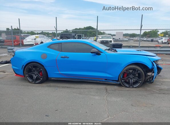 1G1FH1R74N0134759 2022 CHEVROLET CAMARO Blue Սալոնի հետևի տեսք