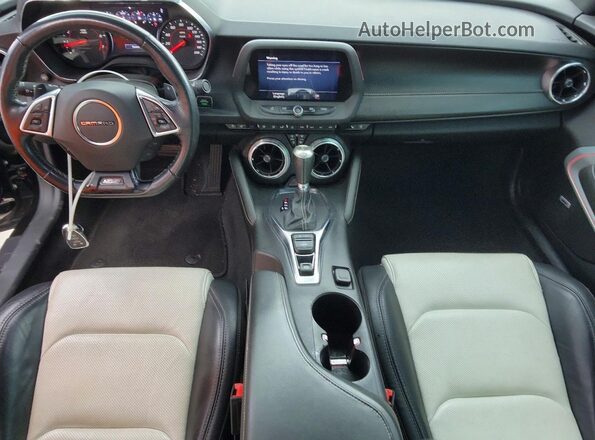 1G1FH1R79M0129779 2021 CHEVROLET CAMARO Black წინა პანელის ხედი