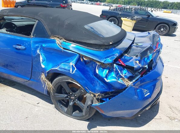 1G1FH3D75J0141314 2018 CHEVROLET CAMARO Blue Front view