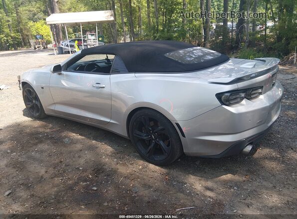 1G1FH3D78K0137386 2019 CHEVROLET CAMARO Silver Trasero izquierdo