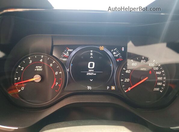 1G1FK1R69P0142786 2023 CHEVROLET CAMARO Gray Vista del cuadro de instrumentos