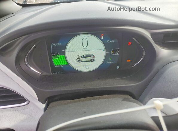 1G1FW6S02J4135749 2018 CHEVROLET BOLT White Widok zestawu wskaźników