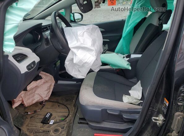1G1FW6S0XH4190699 2017 CHEVROLET BOLT Charcoal წინა სალონის ხედი
