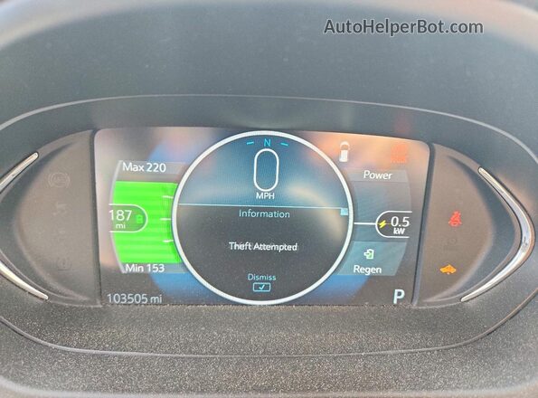 1G1FX6S04H4156867 2017 CHEVROLET BOLT Black Widok zestawu wskaźników